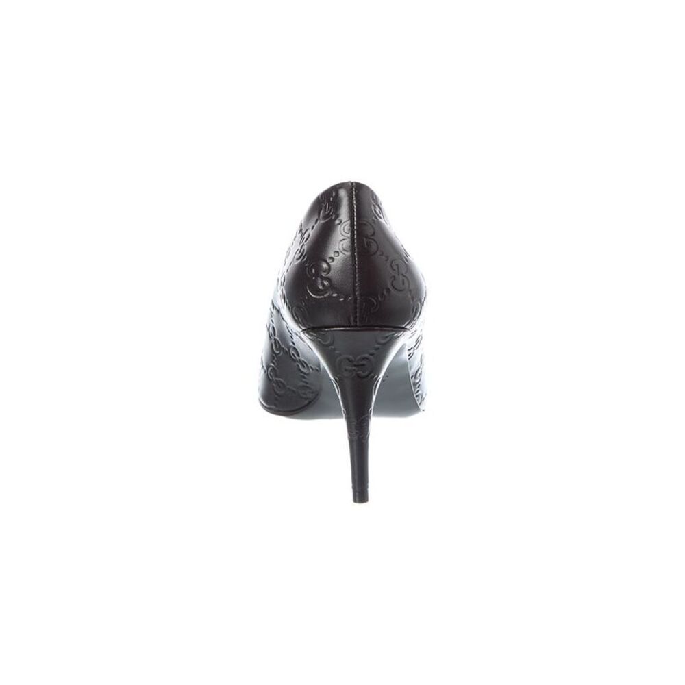 Gucci Horsebit Gg Leather Pump, Black - Picture 3 of 5